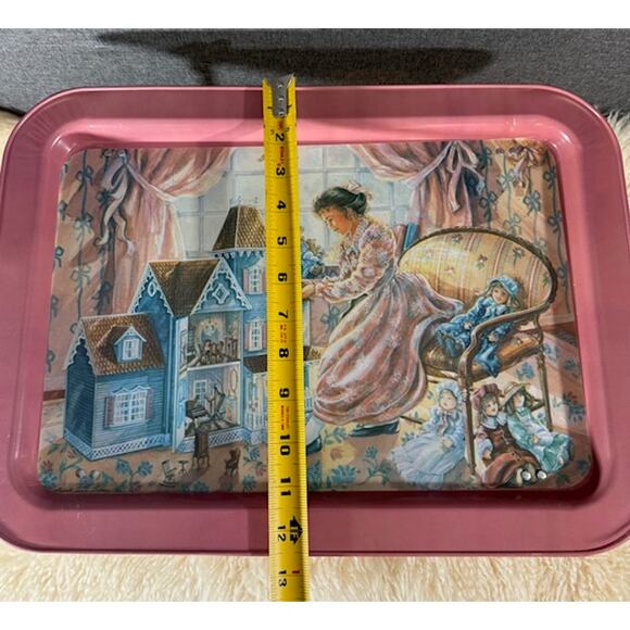 Vintage Angela Trotta Thomas Art Doll House Metal Tray - Picture 6 of 7